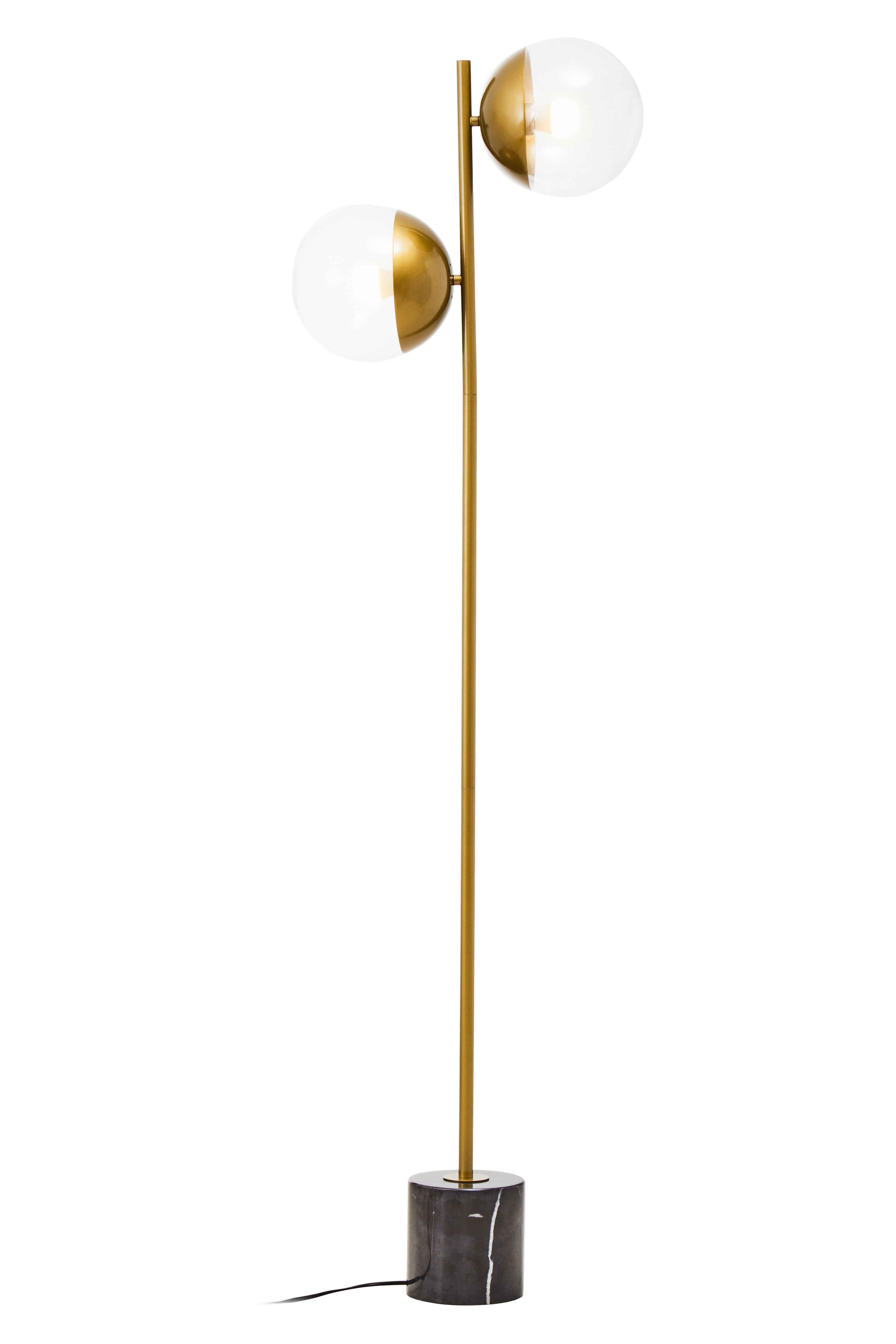 Kidston 2 Bulb Gold Finish Metal Floor Lamp
